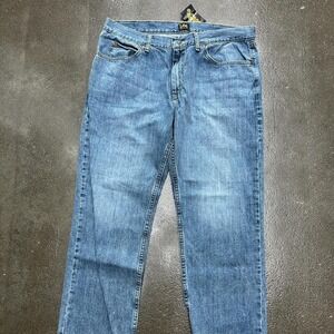 Vintage 90s Lee Regular Fit Light Wash‎ 36x27 Denim Blue Jeans